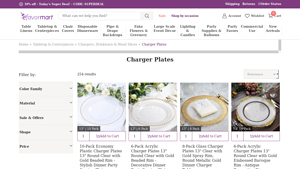 efavormart - Charger Plates