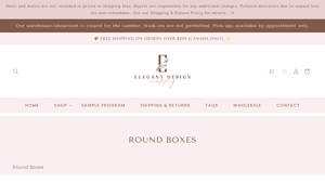 Elegant Design Supply - Round Flower Boxes