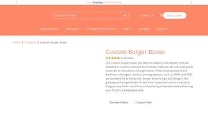 Elite Custom Boxes - Custom Burger Boxes