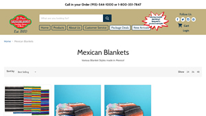 El Paso Saddle Blanket - Mexican Blankets