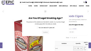 Epic Smokes - Backwoods Cigars