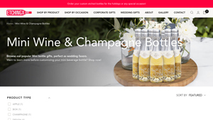 Etching Expressions - Mini Champagne Bottles