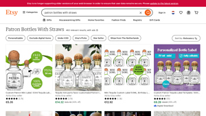 Etsy - Patron Bottles with Straws