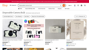 Etsy - Bulk Disposable Cameras for Weddings