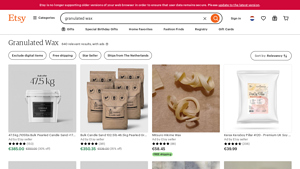 Etsy - Granulated Wax Products
