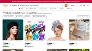 Etsy - Wholesale Church Hats for Women