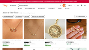 CittaliFineJewelry - 14k Solid Gold Diamond Infinity Necklace