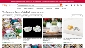 Etsy - Vintage Tea Cup and Saucer Sets