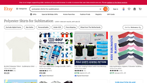 Etsy - Polyester Sublimation Shirts