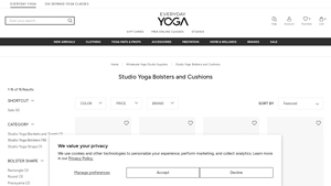 Everyday Yoga - Studio Yoga Bolsters and Cushions