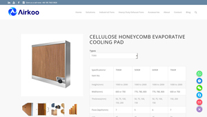 Exhaust Fan China - Cellulose Honeycomb Evaporative Cooling Pad