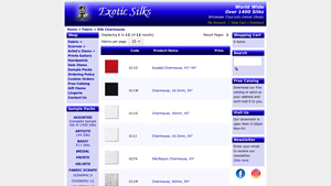 Exotic Silks - Silk Charmeuse Fabrics
