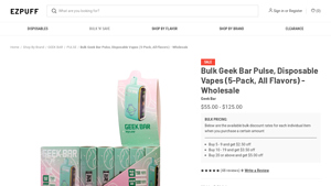 Geek Bar Pulse - Disposable Vapes (5-Pack)