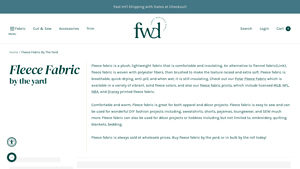 Fabric Wholesale Direct - Fleece Fabric by the Yard