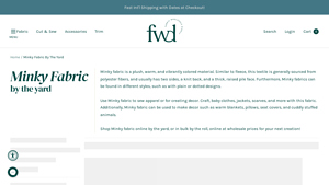Fabric Wholesale Direct - Minky Fabric