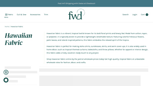 Fabric Wholesale Direct - Hawaiian Fabric by the Yard