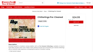 Farmers Fresh Meat - Pre-Cleaned Chitterlings