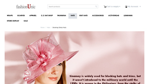 Fashion Unic - R08 Large Netted Dress Hat