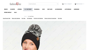 Fashion Unic - Q70 C.C Bead Flower Patch Beanie Hat