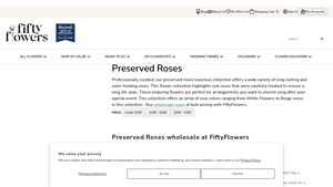 FiftyFlowers - Wholesale Preserved Roses