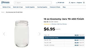 Fillmore Container - 16 oz Mason Jars