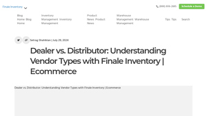 Finale Inventory - Diverse Product Offerings
