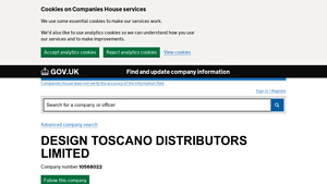 Design Toscano Distributors - Company Information