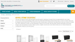 Fixtures and Displays - Retail Store Counters