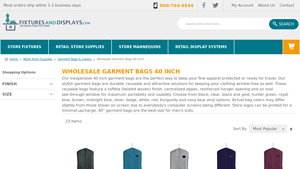 Fixtures and Displays - Wholesale Garment Bags 40