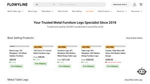 Flowyline - 102 Wineglass Bench Legs