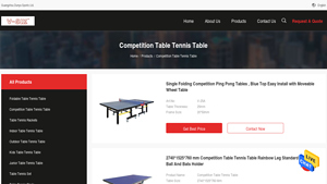 Competition Table Tennis Table - Foldable and Movable