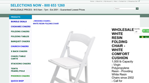 Folding Chairs - White Resin Folding Chair