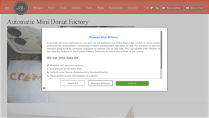 Nostalgia Electronics - Automatic Mini Donut Factory