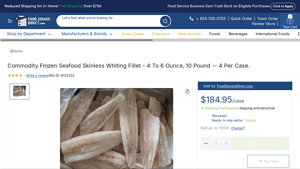 Commodity - Frozen Skinless Whiting Fillet
