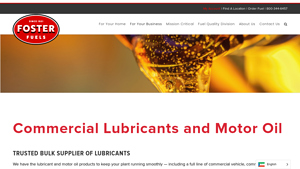 Foster Fuels - Bulk Lubricants and Motor Oils