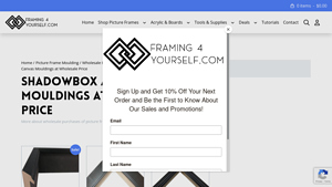 Framing4Yourself - Shadowbox and Canvas Mouldings