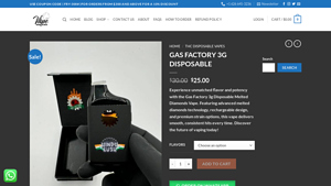 Fryd Extracts - Gas Factory 3G Disposable Melted Diamonds Vape