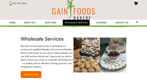 Gain Foods - Wholesale Fresh Baked Goods