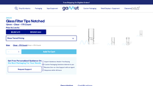 Gamut Packaging - Notched Glass Filter Tips