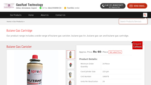Swastik Industries - Butane Gas Cartridge