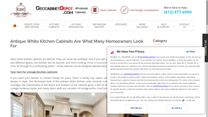 Gecca Cabinet Depot - Antique White Kitchen Cabinets