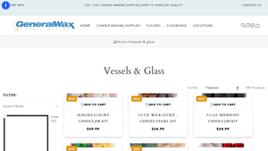 General Wax - Candle-Making Vessels & Lids