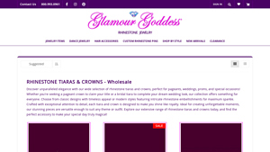 Glamour Goddess Jewelry - Rhinestone Tiaras & Crowns
