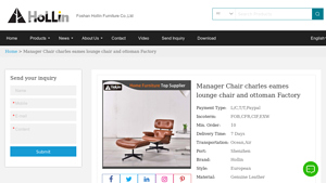 Hollin - Manager Chair Charles Eames Lounge Chair and Ottoman