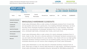 Great Lakes Wholesale - Hardware Closeouts