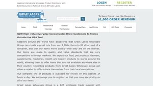 Great Lakes Wholesale - Bulk Discounts on National Brands