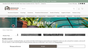 Greenhouse Megastore - Shade Cloth Solutions
