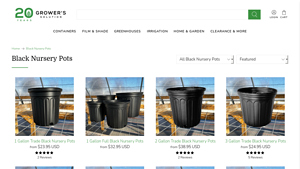 Growers Solution - Black Nursery Pots