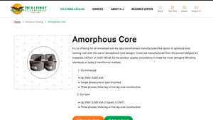 H-J - Amorphous Core Designs for Transformers