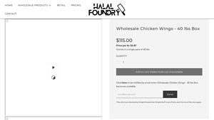 Halal Foundry - Wholesale Chicken Wings
